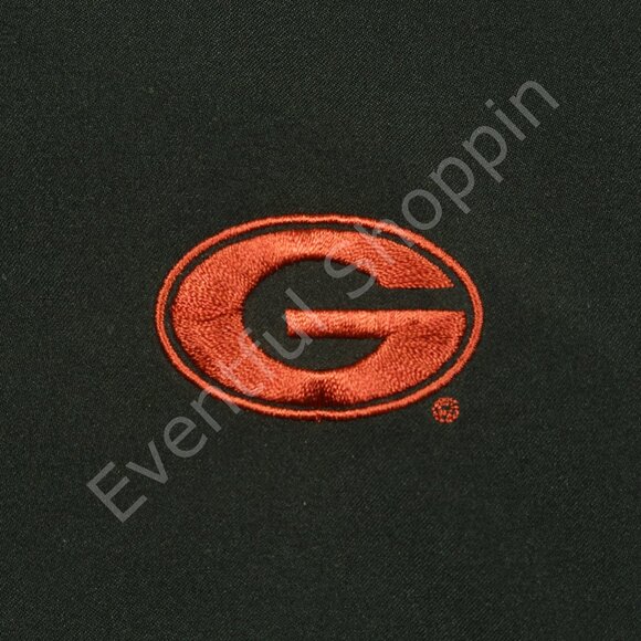 Ashworth Georgia Bulldogs Pullover Mens L Black Golf Shell Jacket Crewneck - Picture 4 of 7